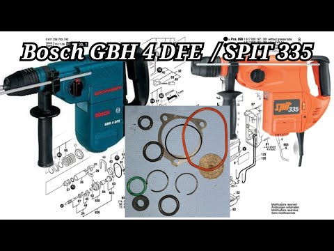 No percussion, Repair, Revision, Hammer Drill Spit 335, Bosch GBH 4 DFE 0611236708