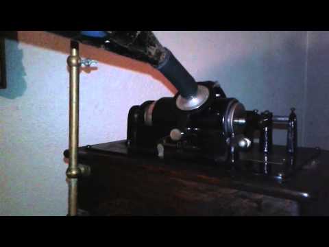 Old Edison Cylinder Phonograph Mother Hasn't Spoke to Father Since