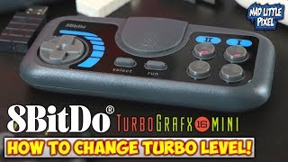 How To Change Turbo On 8Bitdo TurboGrafx-16 Mini 2.4G Controllers!