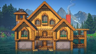 Minecraft: How To Build A Lake House | Tutorial