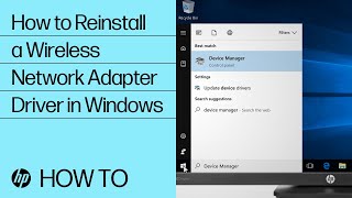 How to Reinstall a Wireless Network Adapter Driver in Windows | HP Computers | @HPSupport