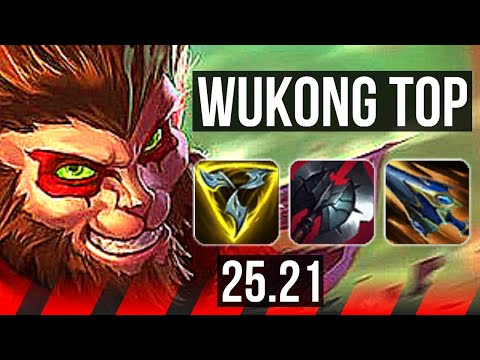 WUKONG vs URGOT (TOP) | 8 solo kills | EUW Diamond | 25.21