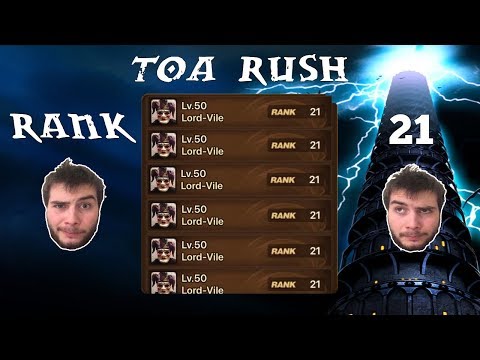 TOA Rush Rank 21 Finish With Summons!
