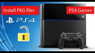 how to Install Game on Ps4 from USB | Install PKG files | Jailbreak PS4