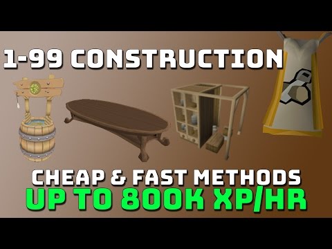 1-99 Construction Guide [Runescape 3] Cheap & Fast Methods