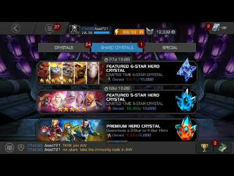 Open 1×5* Crystal trying To Ghost / Marvel Contest Of Champion