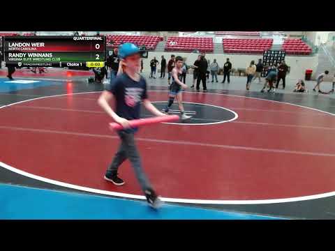 74 Lbs Quarterfinal - Landon Weir, North Carolina Vs Randy Winnans, Virginia Elite Wrestling Club