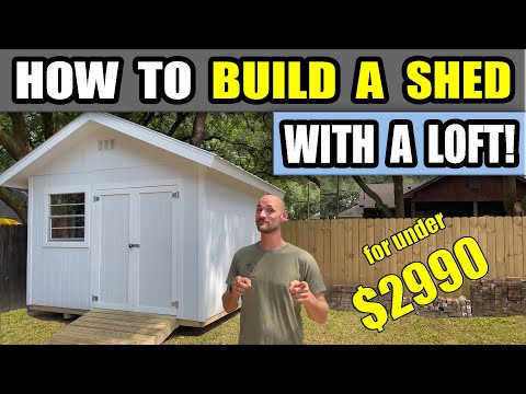 How to Build a Shed (12x12) with a Loft!