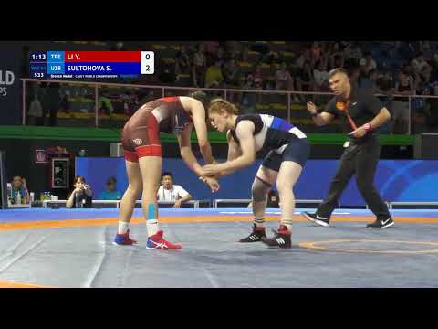 LI Y. (TPE) VS SULTONOVA S. (UZB) | CADET WORLD WRESTLING CHAMPIONSHIP ROMA 2022 |