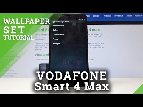 How to Set Up Wallpaper in VODAFONE Smart 4 max - Update Lock & Home Screen