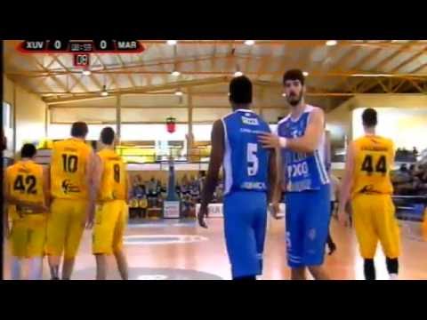 Xuven Cambados 73 - 74 Marín Ence Peixegalego. LEB Plata. J21