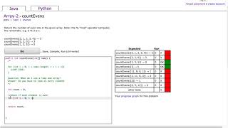Download the video "Codingbat - countEvens (Java)"
