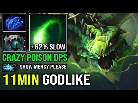 How to 100% DELETE Storm From Mid with 11Min Godlike Carry Viper Overpower Poison DPS Dota 2