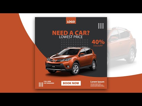 Learn academy banner or Social media ad design in adobe photoshop