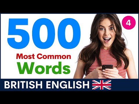 500 個最常用英語詞彙第 4 部分｜英式詞彙和發音 (500 Most Common English Words Part 4 | British Vocabulary and Pronunciation)