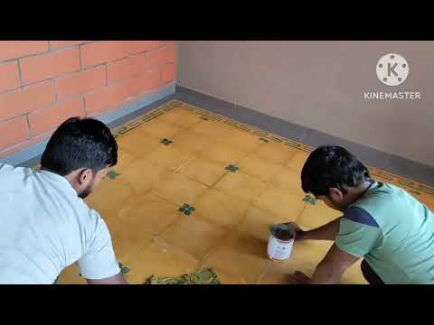 Athangudi Tiles Polishing Method#അത്തം കുടി ടൈൽസ്#