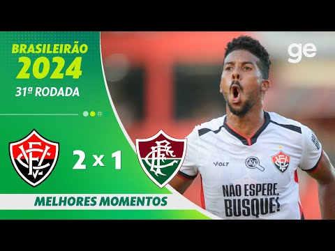 Gols e lances de Vitória x Fluminense