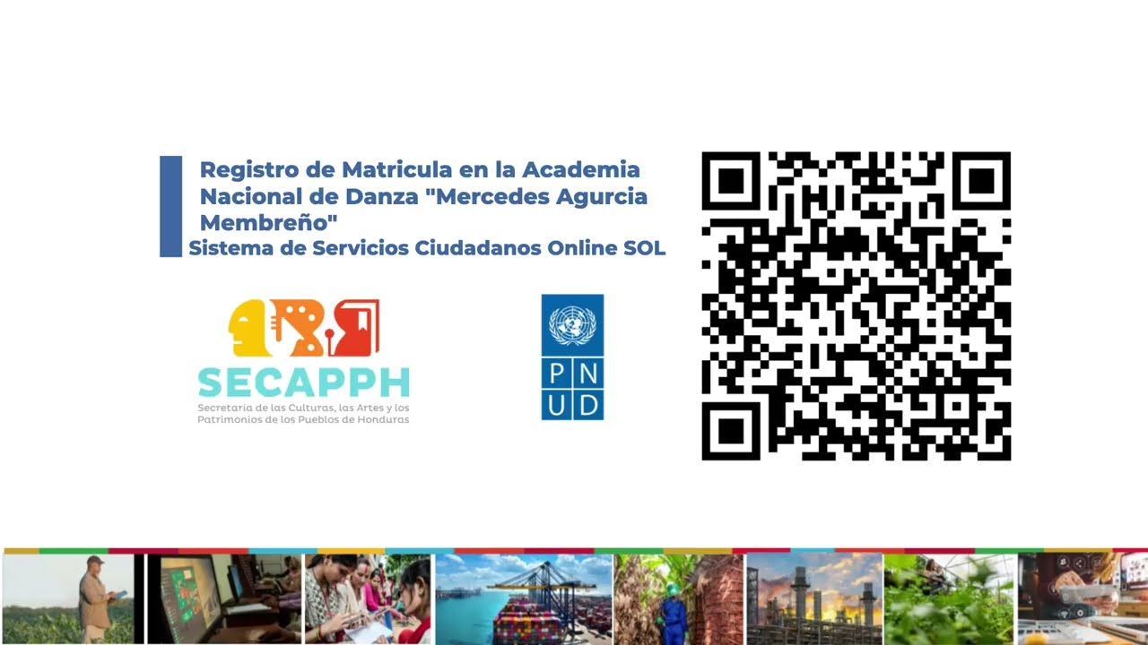 Registro de Matrícula en la Academia Nacional de Danza Mercedes Agurcia Membreño