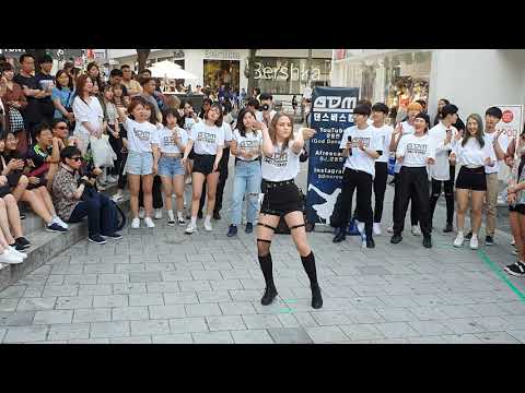 우크라이나댄서 J.Yana/ME & YOU-EXID 190616 갓동민(God Dongmin) 홍대(HongDae) Busking 직캠