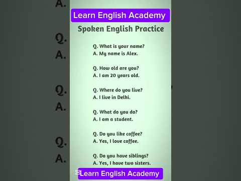 What's your name #englishquestionsanswers #learnenglishonline #short #englishanswer
