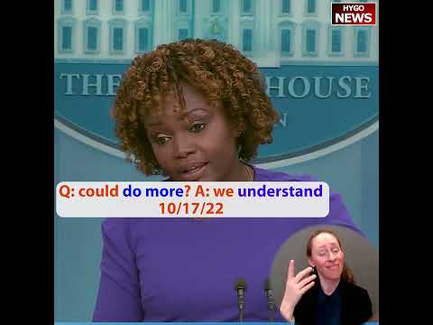 Reporter asked: 2/3 poll believe Biden could be doing more to curb inflation. A: we understand