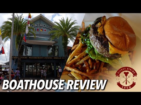 The Boathouse Lunch Review with Burgers, Clams, Bisque & More! | Disney Dining Show