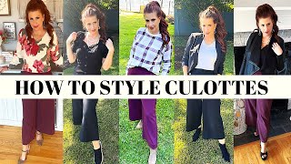 HOW TO STYLE CULOTTES OVER 50/ STYLING CULOTTES FOR FALL/ 2022/ FASHION OVER 50