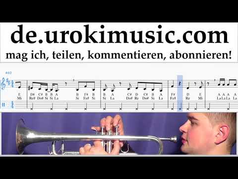 Trompetenunterricht Ariana Grande - No Tears Left To Cry Noten Lernen um-ih995