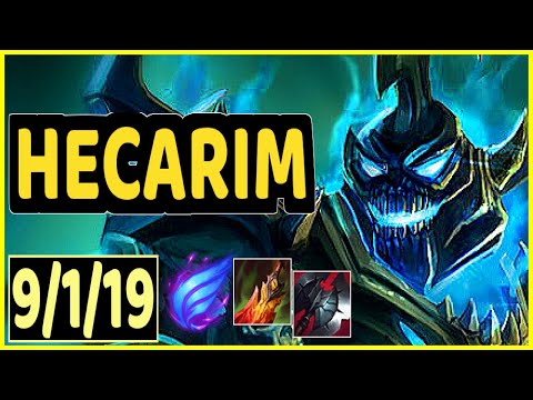 HECARIM VS KHA'ZIX - 9/1/19 KDA JUNGLE GAMEPLAY EMERALD II