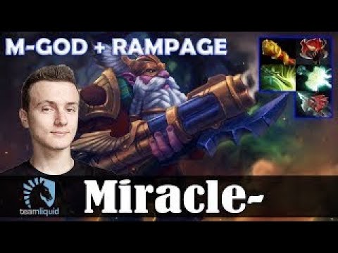 Miracle - Sniper MID | M-GOD + RAMPAGE | Dota 2 Pro MMR Gameplay
