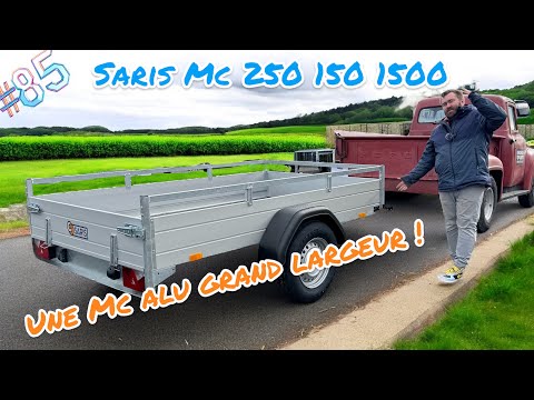 Remorque freinée aluminium - MCALU - DW150 - 1 essieu - PTAC 1500 Kg - 255 x 153 cm - Saris_5