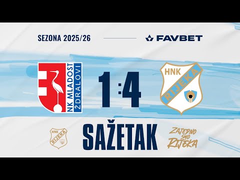 SuperSport Hrvatski Kup: Mladost Ždralovi - Rijeka 1:4, sažetak (2025./2026.)