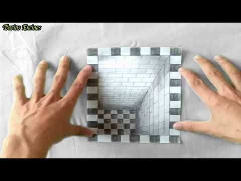 How to Draw 3D Hole Illusion, Very Easy!!