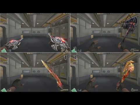 CrossFire 2 0   BLADED KNUCKLES INFERNAL DRAGON vs Melee VIP’s VVIP Melee Comparison