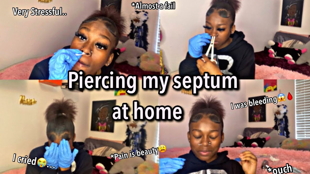 DIY Septum Piercing at Home: Is it Safe? 😨 *MUST WATCH😱