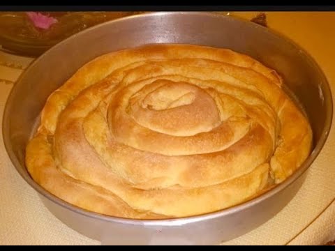 Greek traditional spinach pie with homemade phyllo