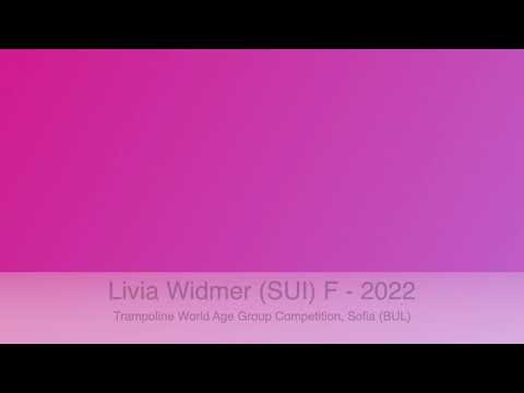 Livia Widmer (SUI) F- 2022 Trampoline World Age Group Competition 13-14 y.o, Sofia (BUL)