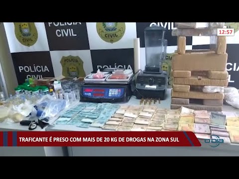 Traficante é preso com mais de 20kg de drogas na zona sul 09 06 2021