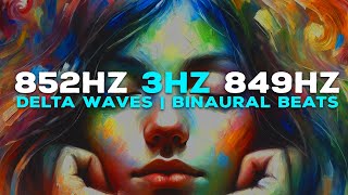 Delta Waves | 3Hz Binaural Beats | Black screen