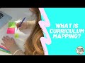 What is curriculum mapping?