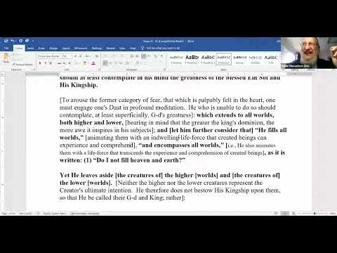 Chassidic Class Tanya Chapter 41 Class 5 presented on Tuesday the 4th of Tishrei 5784