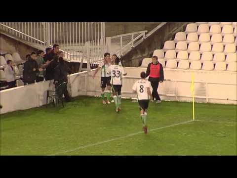 Gol de Jairo Samperio (Racing) -  Racing de Santander  vs  AD Alcorcón.