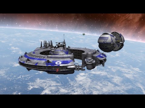 Clone Wars Cinematic Space Battle - Star Wars: Empire At War Remake Mod AI Battle