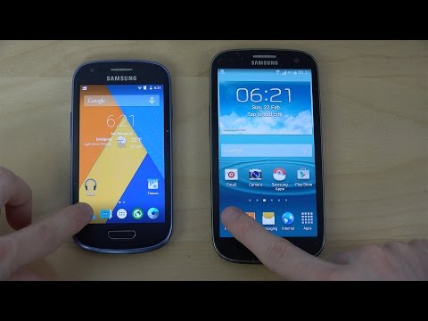 Samsung Galaxy S3 Mini Android 5.0.2 Lollipop vs. Samsung Galaxy S3 Android 4.4.4 - Opening Apps