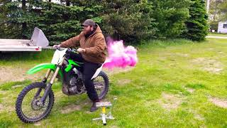 Dirtbike gender reveal Dirtbike gender reveal