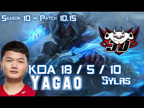 JDG Yagao SYLAS vs LULU Mid - Patch 10.15 KR Ranked