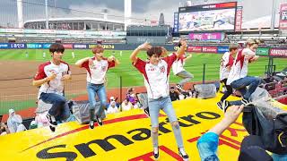 [스토리위즈] kt위즈 파크 보이그룹 스펙트럼(SPECTRUM) - light it up 불 붙여 공연 [kt wiz]