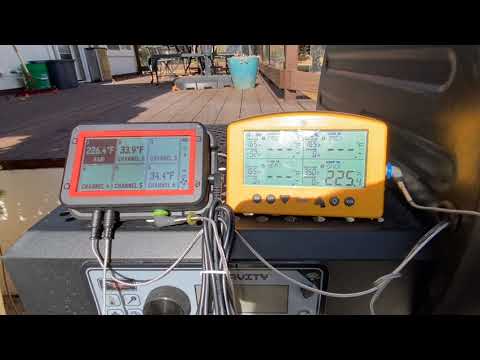 Thermoworks Signals vs Fireboard 2 Drive side by side on Char-Griller 980