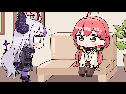 Miko got surprised by how cute and polite Laplus was when meeting in real life[Animated Hololive]