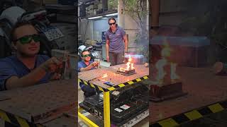 Destruindo coisas aleatórias com a máquina de solda a laser da @boxersoldas Vídeo completo domingo